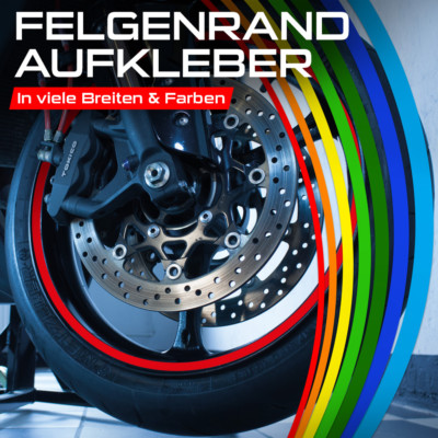 Felgenrandaufkleber Felgenaufkleber Auto Motorrad Wohnmobil Wohnwagen Grün