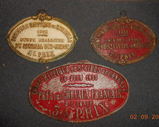 PLAQUE   CONCOURS HIPPIQUE chevaux équitation  vintage déco loft