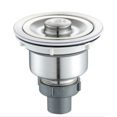 Fregadero de cocina para el hogar conjunto de drenaje de acero inoxidable de 3-1/2 pulgadas con cesta coladora - Imagen 3 de 10