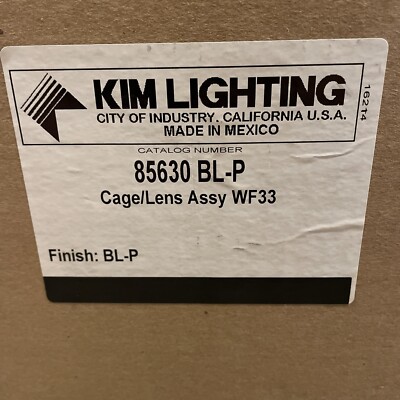 KIM LIGHTING 85630 BL-P Cage/Lens Assembly WF33