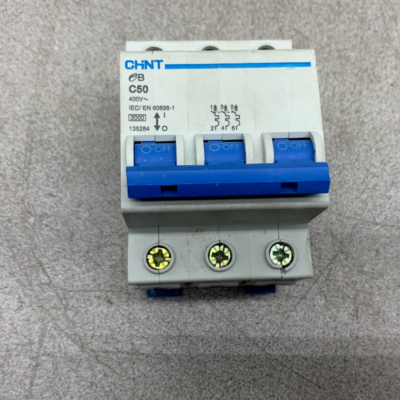 ma-chan USED CHINT 3 POLE C50 BREAKER 60898-1 | eBay