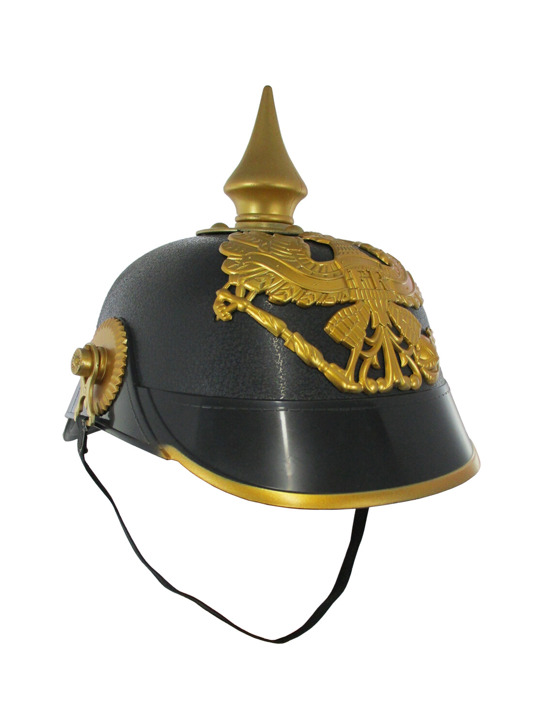 Adult German Plastic Pickelhaube Helmet Officer Spiked Costume Accessories Prop