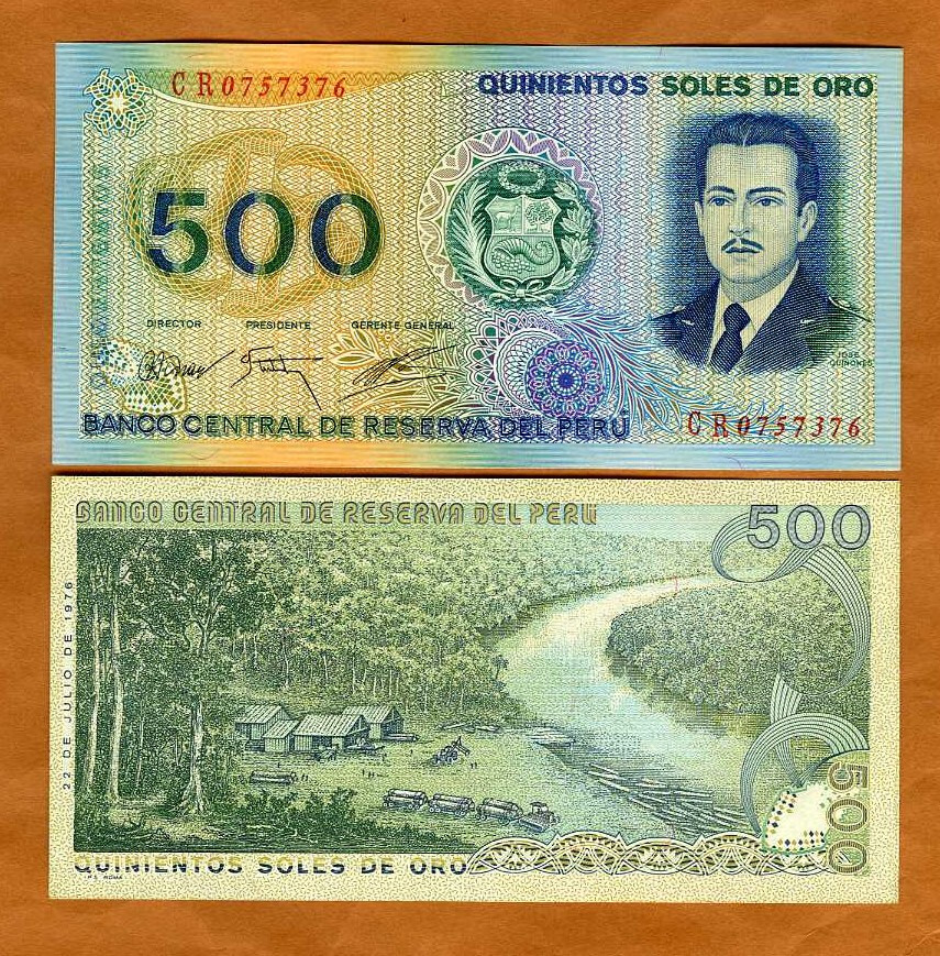 Peru, 500 Sole de Oro, 1976, P-115, UNC
