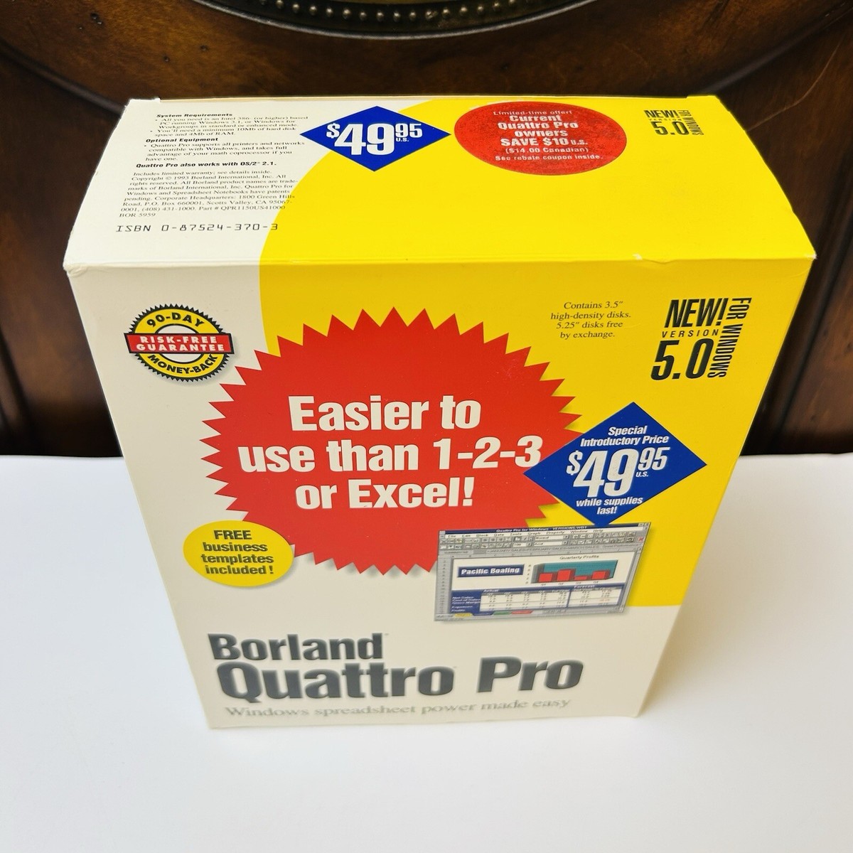 限定盤　BOXセット Borland Quattro Pro Ver 5.0 for Windows 3.1 3.5