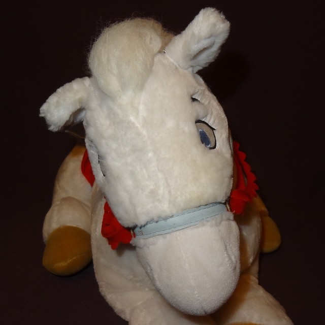 white horse stuffed animal