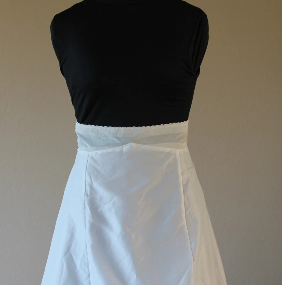 Юбка 13 высокая средняя высокая Wst белая свадебная 2 уровня трапеция полускользящая Prty Mail Sh - Изображение 4 из 4