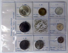 ITALIA DIVISIONALE ANNO 1969 8 VALORI CON 500 LIRE ARGENTO FDC SET ZECCA