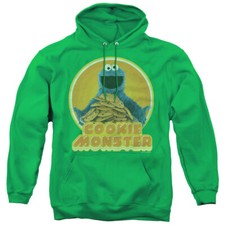 SESAME STREET COOKIE IRON ON Licensed Adult Hooded Sweatshirt Hoodie SM-3XL