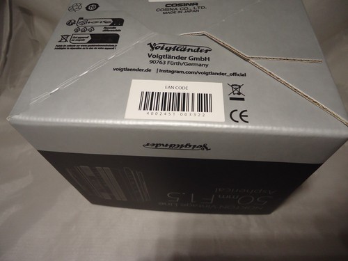 Voigtlander VM-Mount 50mm F1.5 II MC NOKTON Vintage Aspherical, Silver BRAND NEW - Picture 4 of 4