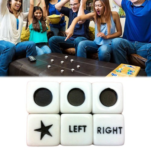 16pcs Left Right Center Dice Game Set Left Right Center Dice Classic Games D9J2/ - Picture 2 of 18