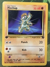 1st Edition Machop 59/82 - Team Rocket - Near Mint