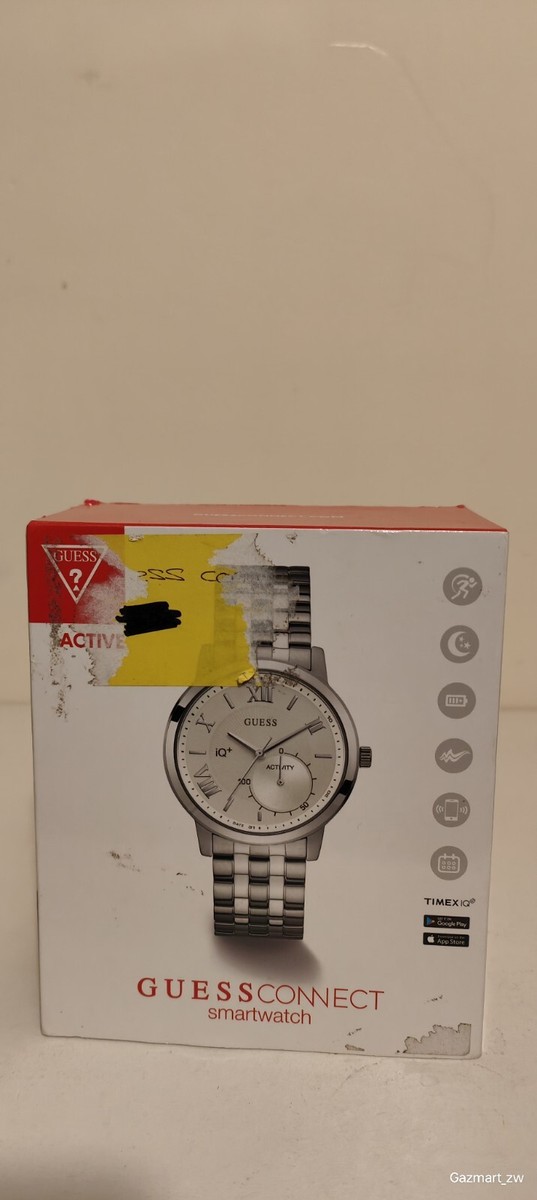 Mens Smartwatch GUESS CONNECT C2004G3 Stainless Steel IQ+ Steps