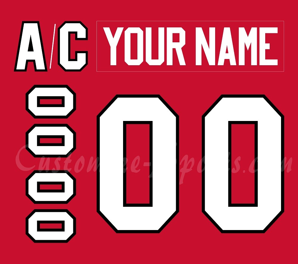 Chicago Blackhawks Customized Number Kit For 1999-2007 Away Uniform