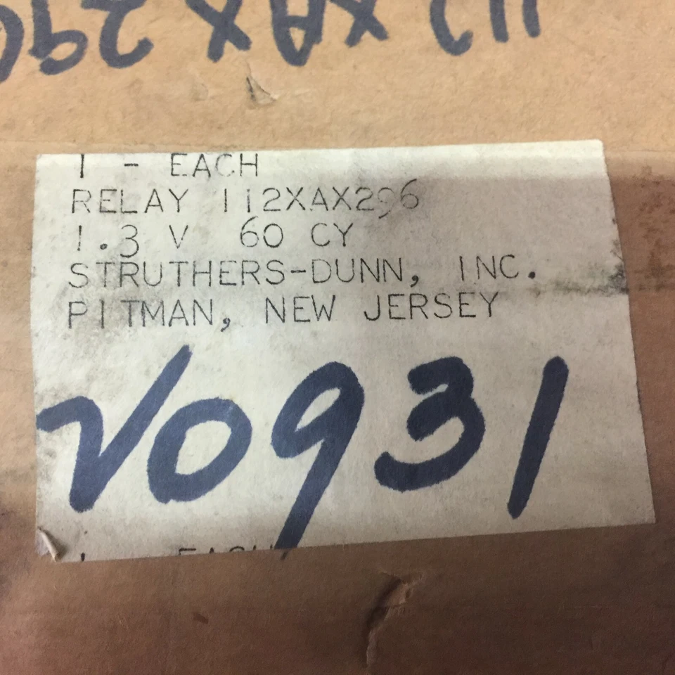 NEW IN BOX STRUTHERS-DUNN 1.3VAC RELAY 112XA296 - Image 2 of 4