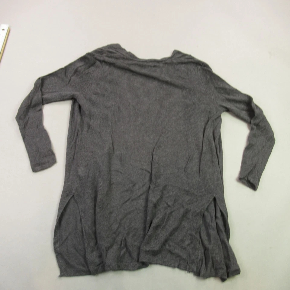 Suéter para mujer Jill manga media larga frente abierto gris exterior Foto 4 de 4