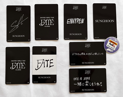 ENHYPEN SUNGHOON トレカ 缶バセット ENHYPEN Sunghoon World Tour FATE in Japan 8 Photocards Photocard