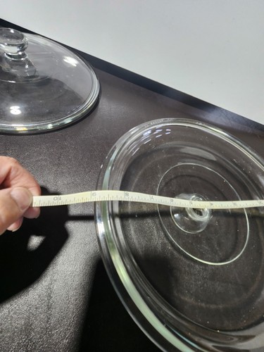 Clear Glass PYREX Lid Cover Replacement Crockpot Casserole Dish 8.75" Diameter - Picture 5 of 5