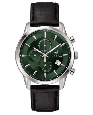 Bulova Sutton Chronograph Green Dial Men's Watch 96B413