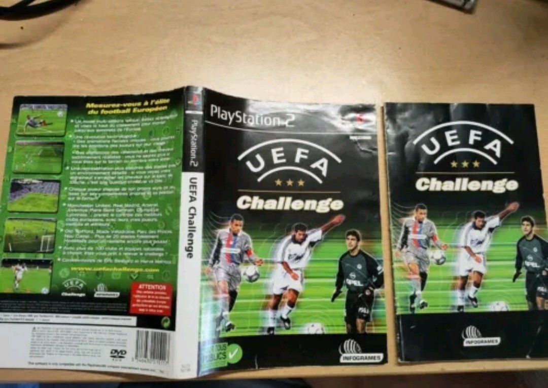 Jaquette et notice UEFA Challenge  Sony Playstation 2 PS2 