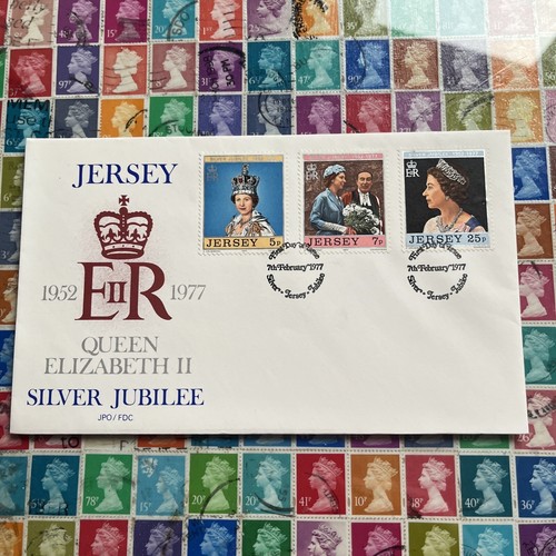 10 DIFFERNT UNADDRESSED JERSEY FIRST DAY STAMP COVERS FROM 1977,1978. Pack C - Picture 6 of 11