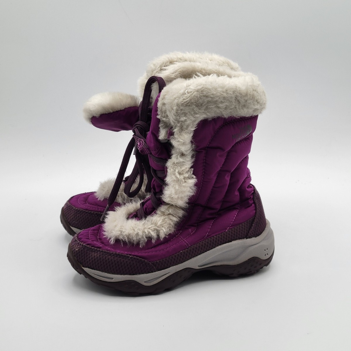 The North Face Purple Girls Size US 11, Nuptse Goose Down