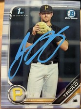Jared Triolo Autographed 1st bowman chrome card