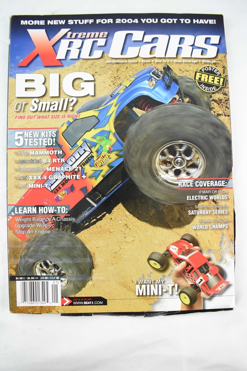 Xtreme RC Cars #98 January 2004 Magazine Team Associated RC10B4 RTR RC10 B4  XXX4