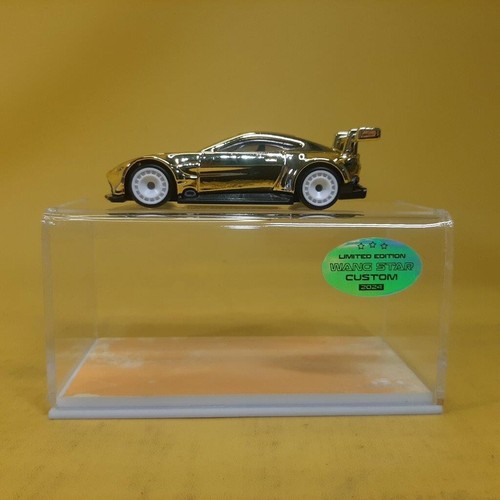 Hot Wheels ASTON MARTIN VANTAGE GTE Gold CHROME (WANGSTAR CUSTOM) REAL RIDERS - Picture 8 of 15