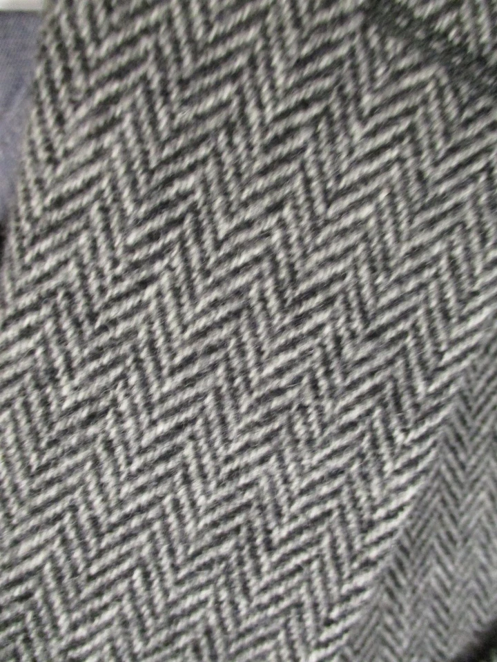 Gant x Bastian Mens Grey Herringbone 2 Btn Wool Tweed Elbow Patch Blazer 34S NWT - Image 3 of 4