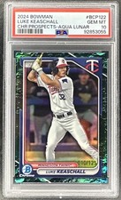 2024 Bowman Chrome Prospects Aqua Lunar Refractor #BCP-122 Luke Keaschall /125