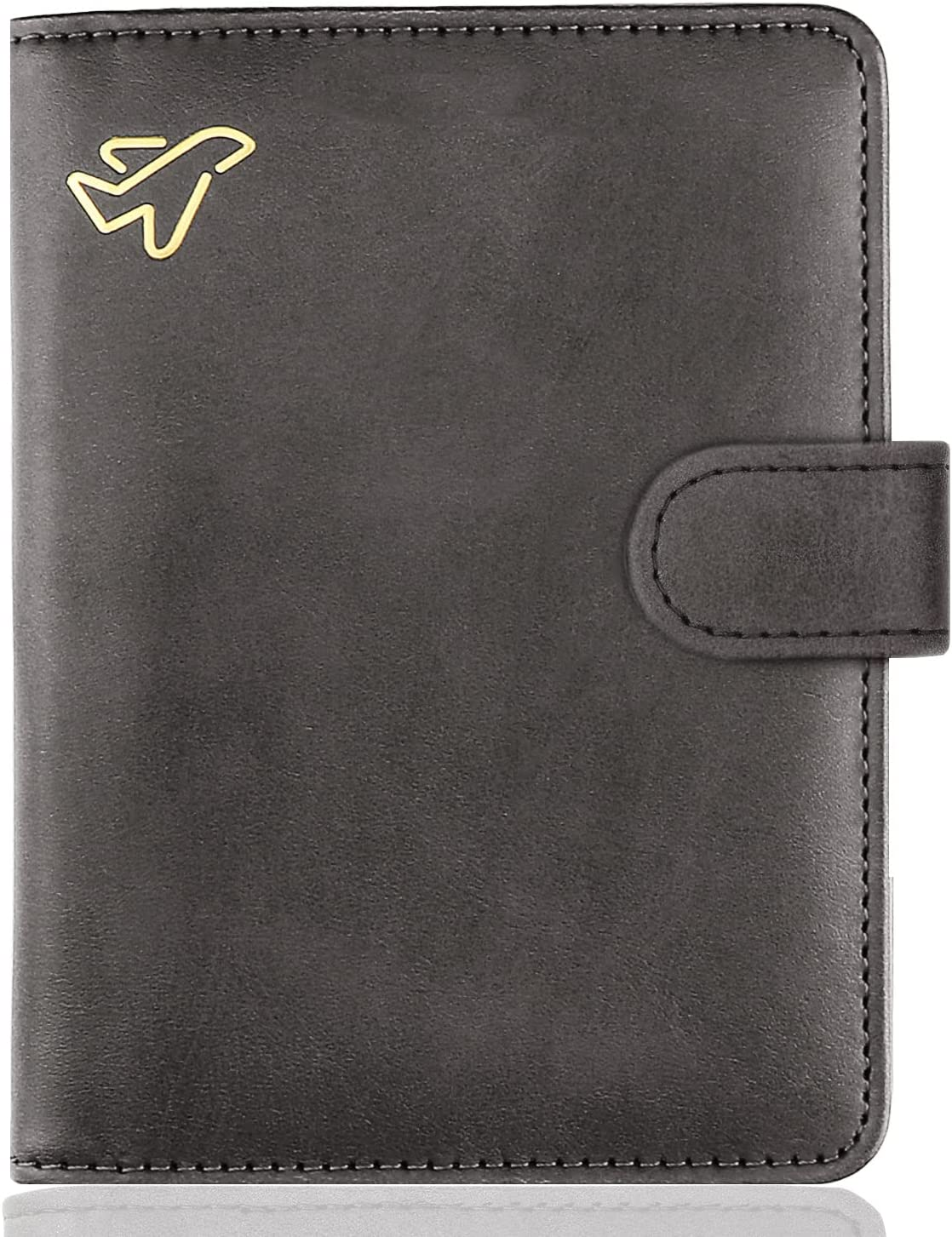 RFID Blocking Passport Holder Travel Wallet for Women & Men with Card Slots  -image