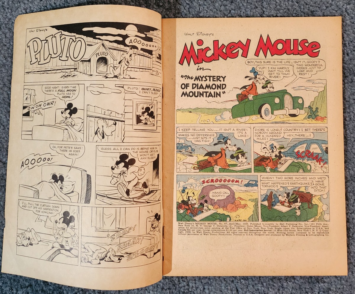 WALT DISNEY'S MICKEY MOUSE #47 Dell Comics 1956 - FN | eBay