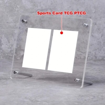 Acrylic Graded Card Display Stand - 2-Slot Desktop Showcase for 35-75pt PSA/BGS | eBay Acrylic Graded Card Display Stand - 2-Slot Desktop Showcase for 35-75pt PSA/BGS | eBay