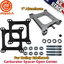 1 Inch Carburetor Spacer Kit Intake Manifold For Holley Edelbrock/ Square Bore