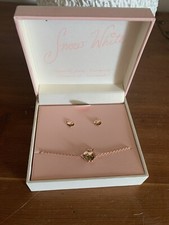 Disney Princess Snow White Jewelry Set For Girls Swarovski Crystals New