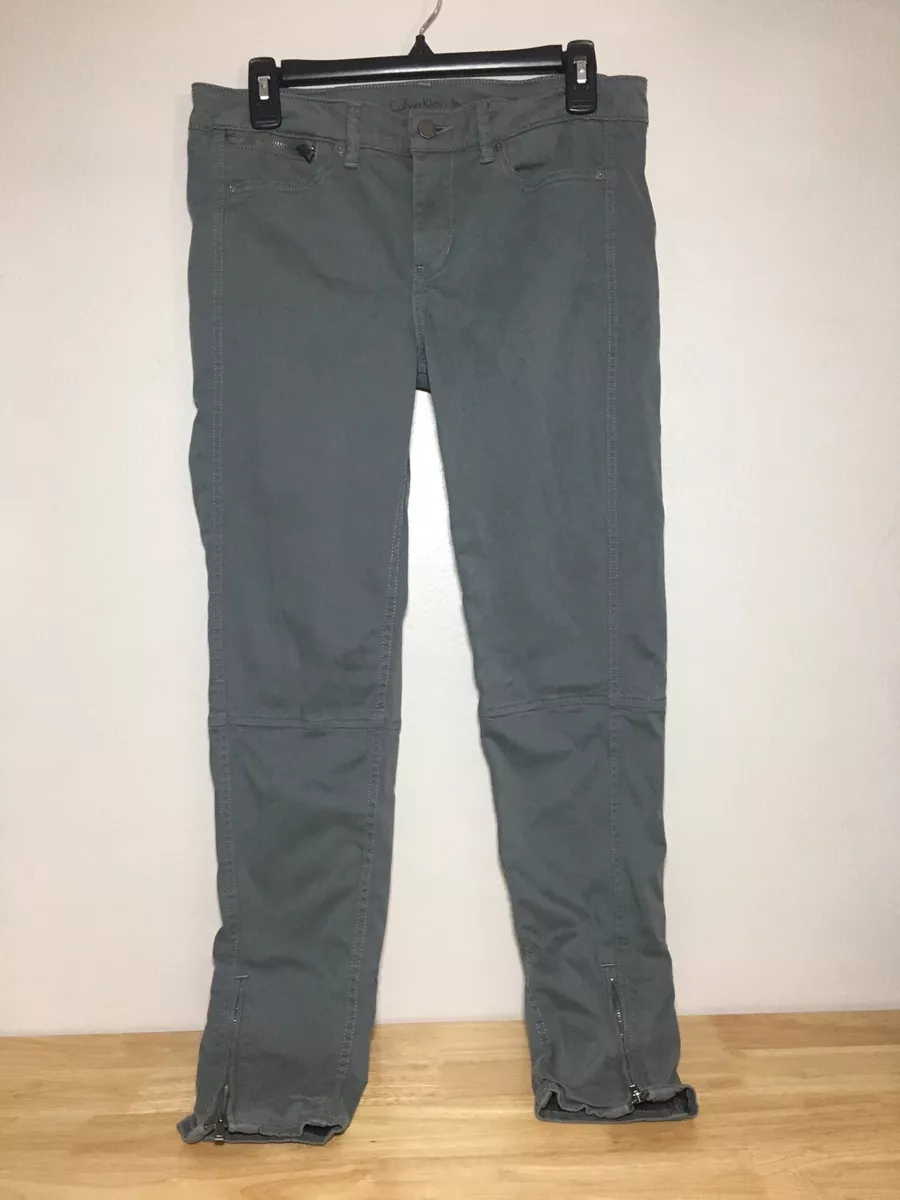 Calvin Klein Jeans Women's Gray Straight Pants Size W29 L30 RN