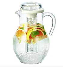 Service Ideas SWP33SB Pitcher, Acrylic, Smooth Body, 3.2 L