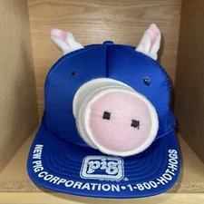 Vintage 1982 New Pig Corporation Hot Hogs Trucker Hat Cap Krazee Kaps Funny