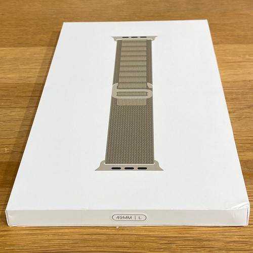 🟢 Apple Watch Strap 49mm 45mm 44mm Olive Alpine Loop Large L 100% Original - Zdjęcie 6 z 14