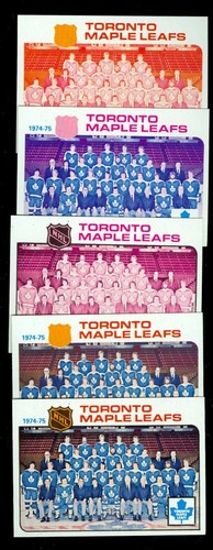 1975-76 TOPPS LOA TORONTO MAPLE LEAFS #91 PROOF SET 10 MINT UNIQUE $600 SET *