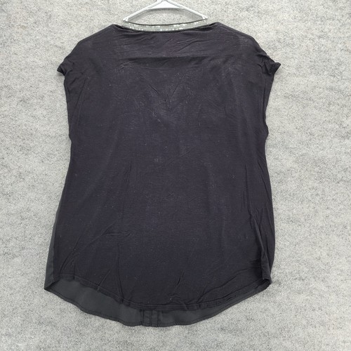 Rock Republic Shirt Womens XS Sleeveless Black V Neck - Picture 2 of 6