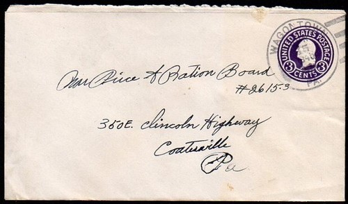 1940 SON Wagontown PA to Coatesville PA