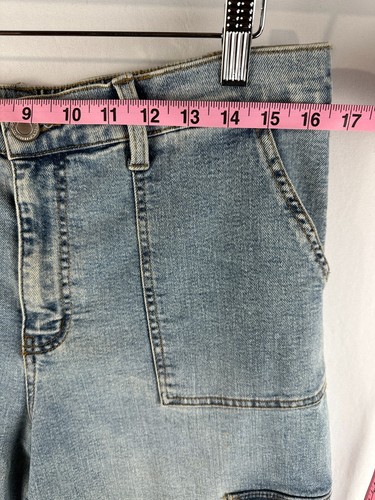 SO goods for life Jeans 13 Jogger vita alta Cargo Fade Baggy - Foto 4 di 13