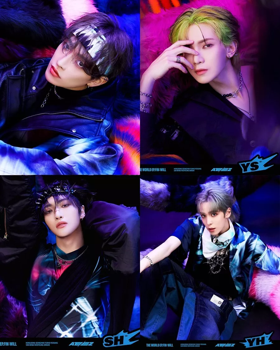 ATEEZ THE WORLD EP.FIN WILL Album DIGIPACK 8 Ver SET/8CD+