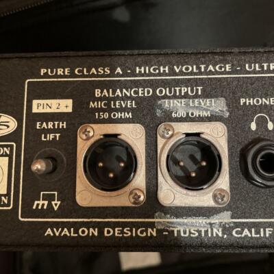 AVALON DESIGN U5 BLACK DI Instrument DI-Preamp Limited from
