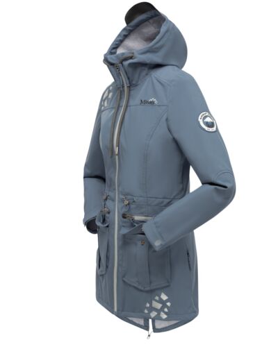 Marikoo Damen Softshell Outdoor Jacke Übergangs Funktions Regen Mantel Ulissaa - Bild 4 von 74