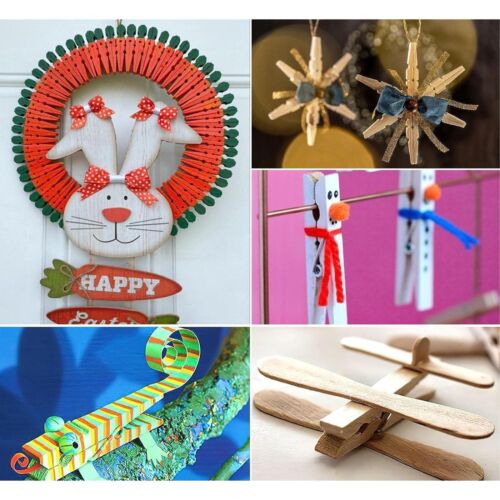 Large Wooden Clothes Pegs Pins Washing Line Hanging Photo Clips Laundry Clothes - Picture 11 of 11