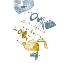 Original Schlussleuchte Rücklicht rechts VW Golf Sportvan 510945096AF Neu