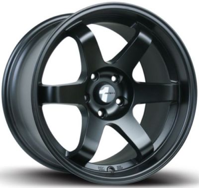 Avid1 AV06 18x8.5 +35 5x100 Black TC FRS Impreza WRX BRZ Corolla Celica Matrix