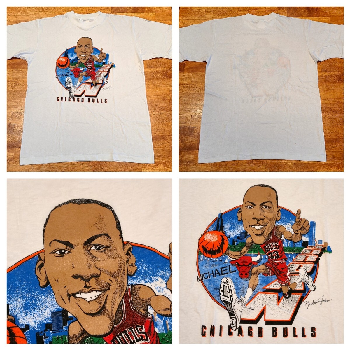 80〜90年代CHICAGO BULLS MICHAEL JORDAN Tシャツ 80s Michael Jordan Starter T-shirt. Vintage 1989 Michael